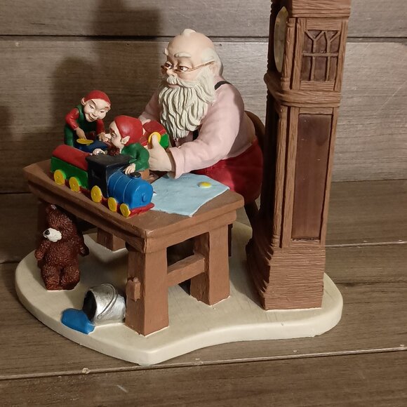 Vintage Howard Miller Making Toys For Good Girls and Boys Sculpture 1997 - Picture 8 of 13